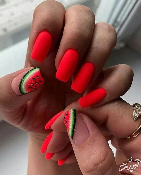 مدل طرح ناخن شب یلدا